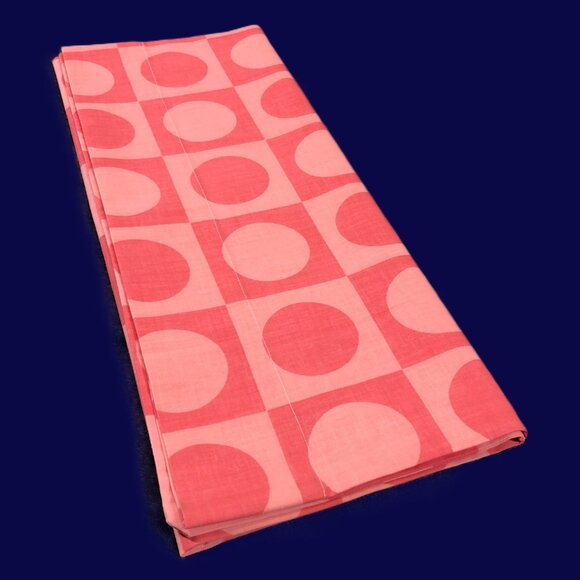 Vintage 70s Truprest CONCORD BLOCK Pink Pillowcase SINGLE: Mod Geometric Pattern - Picture 9 of 11